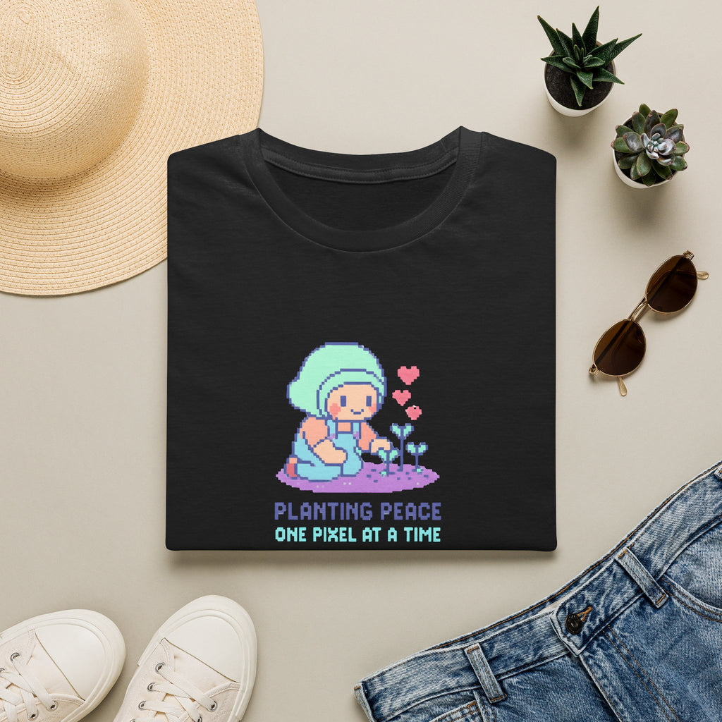 Planting Peace Pixel Art T-Shirt