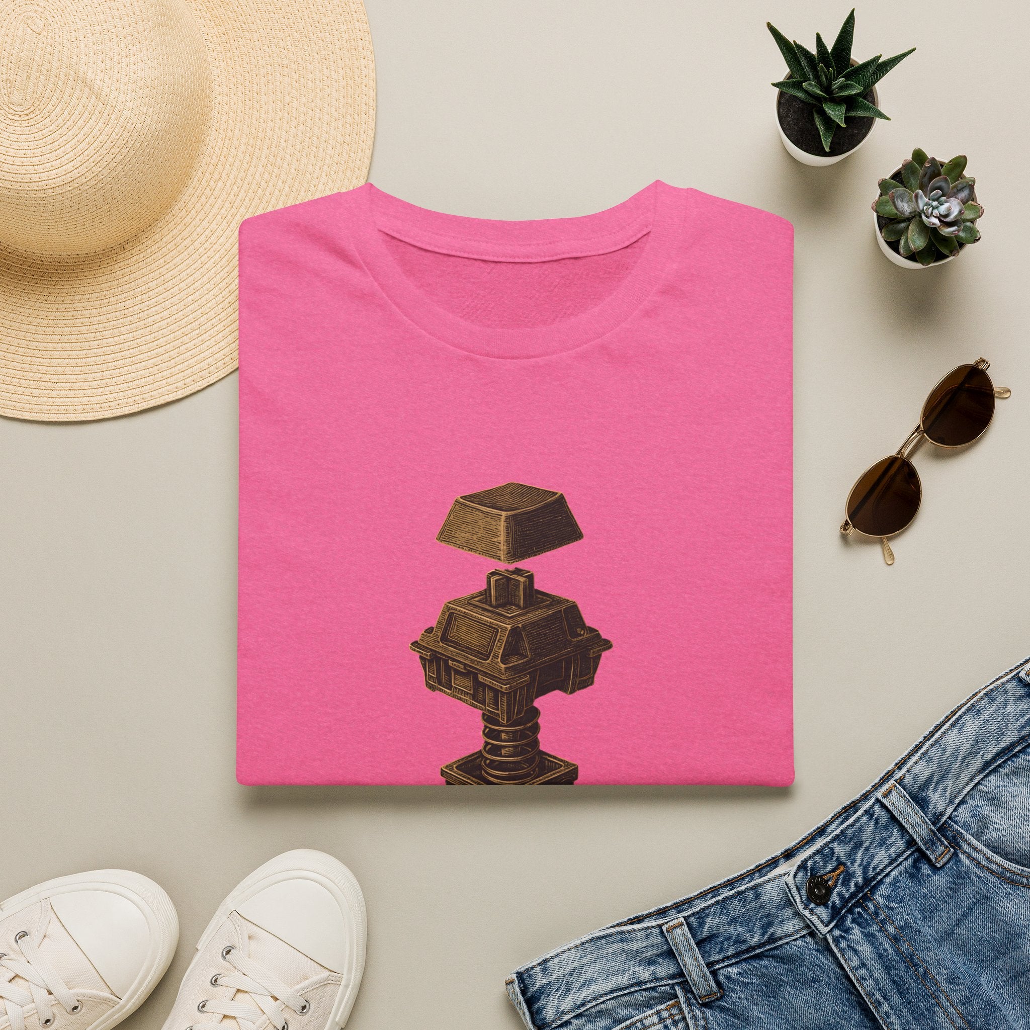 Spring-loaded mechanical sculpture T-Shirt
