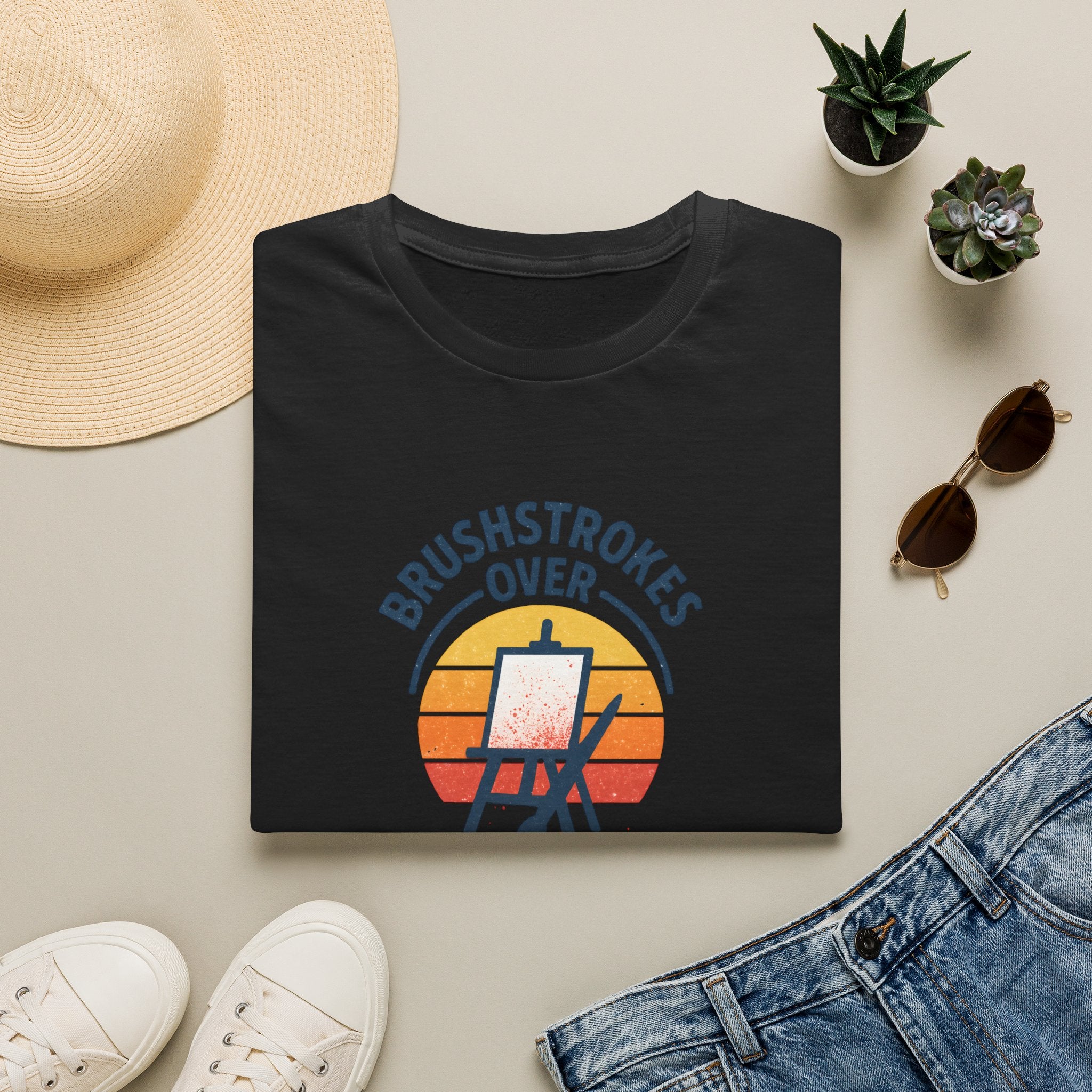 Brushstrokes Over Sunset T-Shirt
