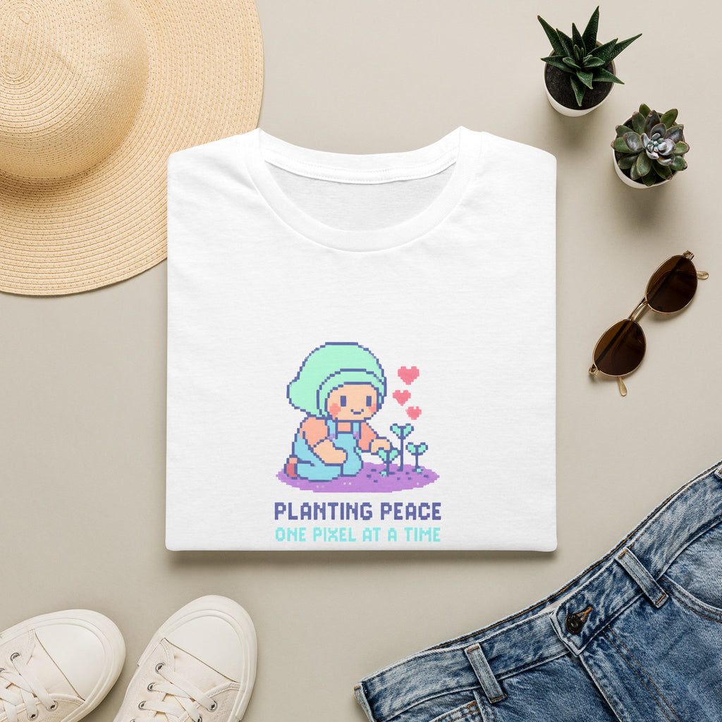 Planting Peace Pixel Art T-Shirt