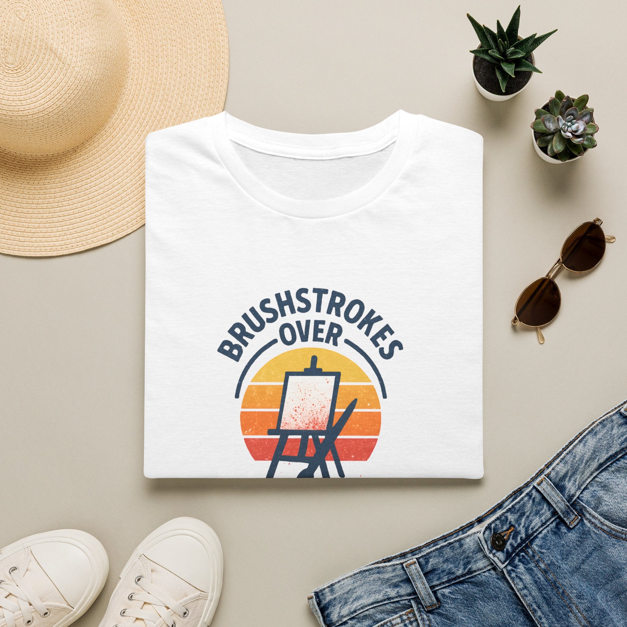 Brushstrokes Over Sunset T-Shirt
