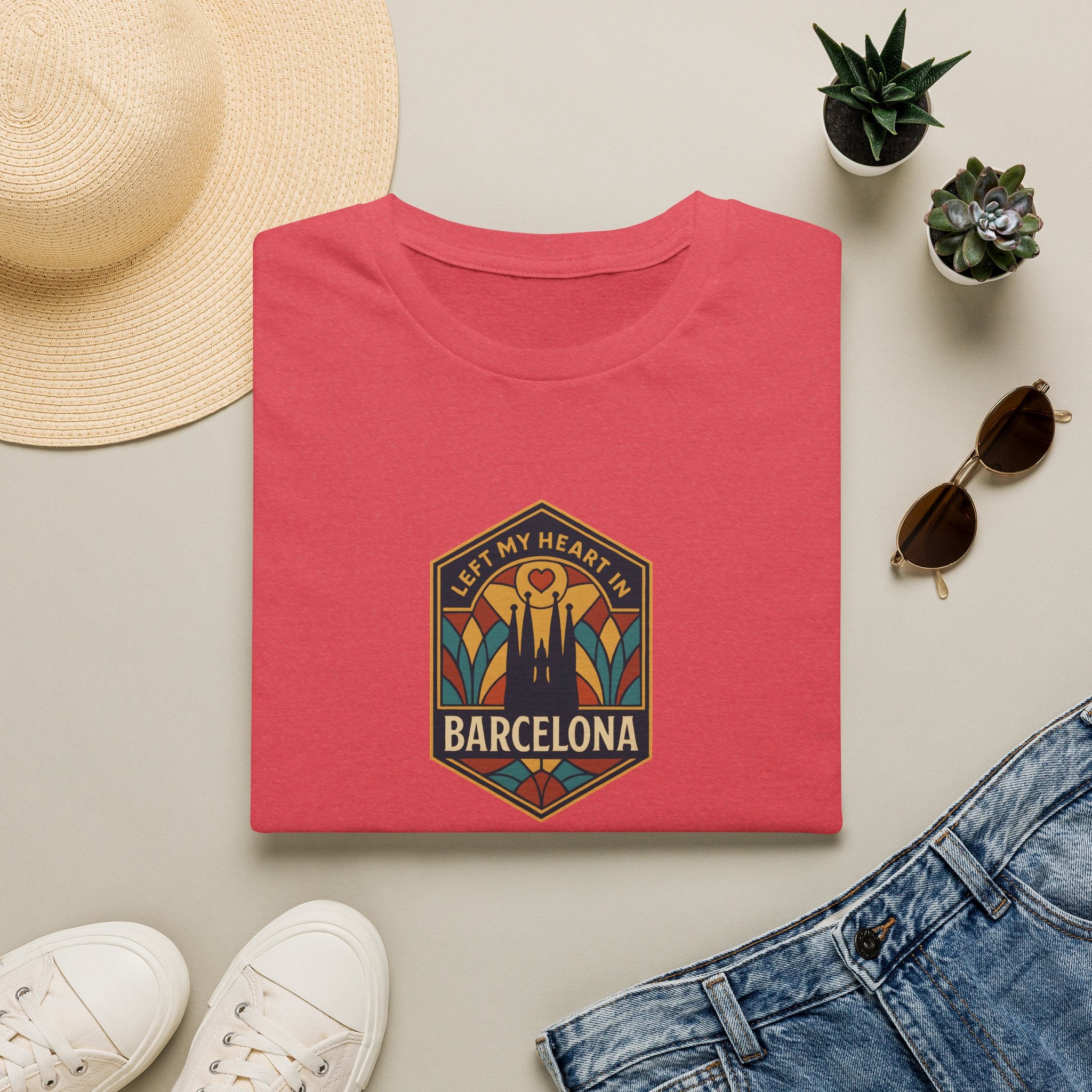 Barcelona Heart Badge T-Shirt
